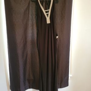 Black Elegant dress with Rhinestones